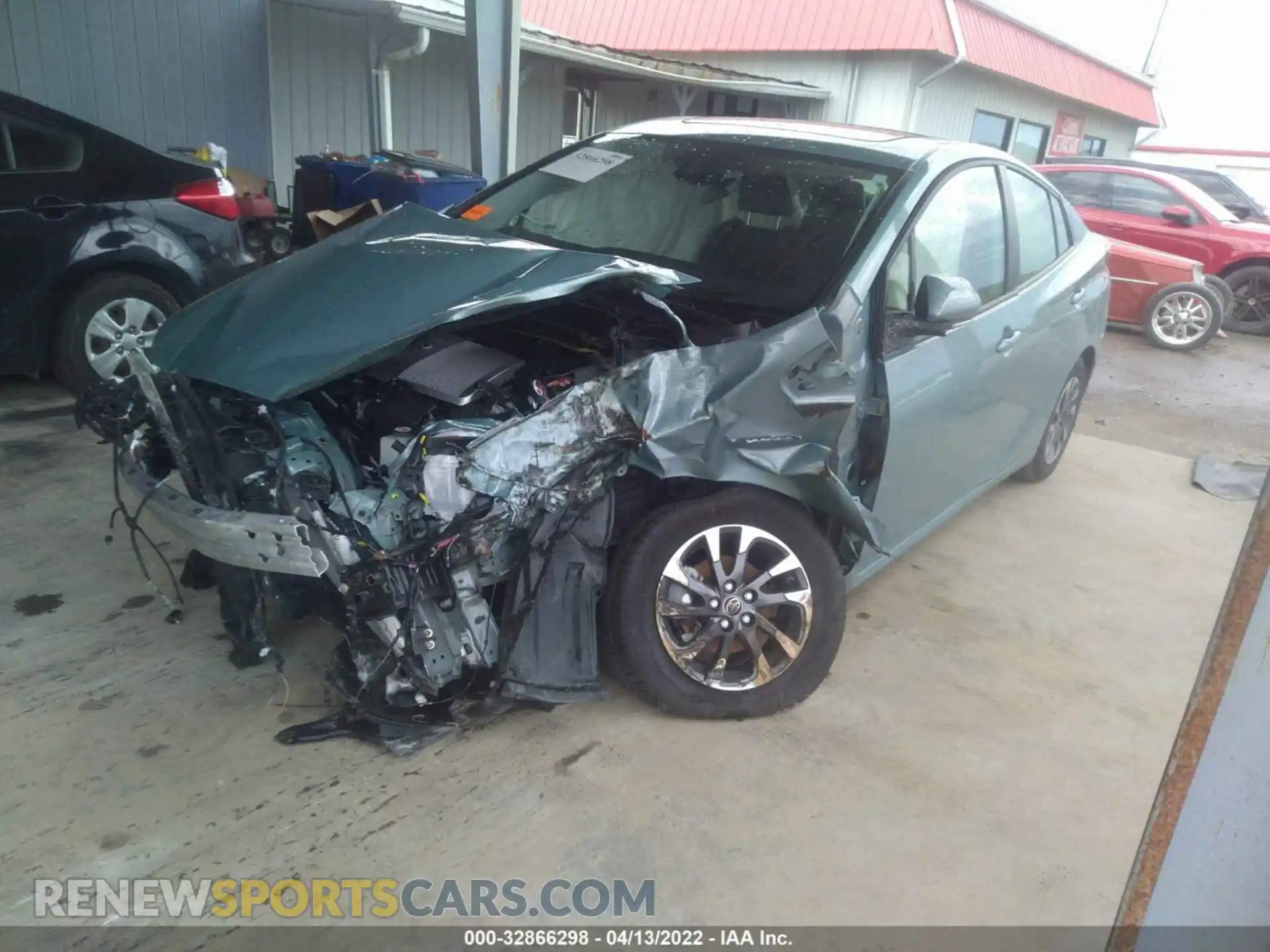 2 Photograph of a damaged car JTDKAMFU8M3131740 TOYOTA PRIUS 2021