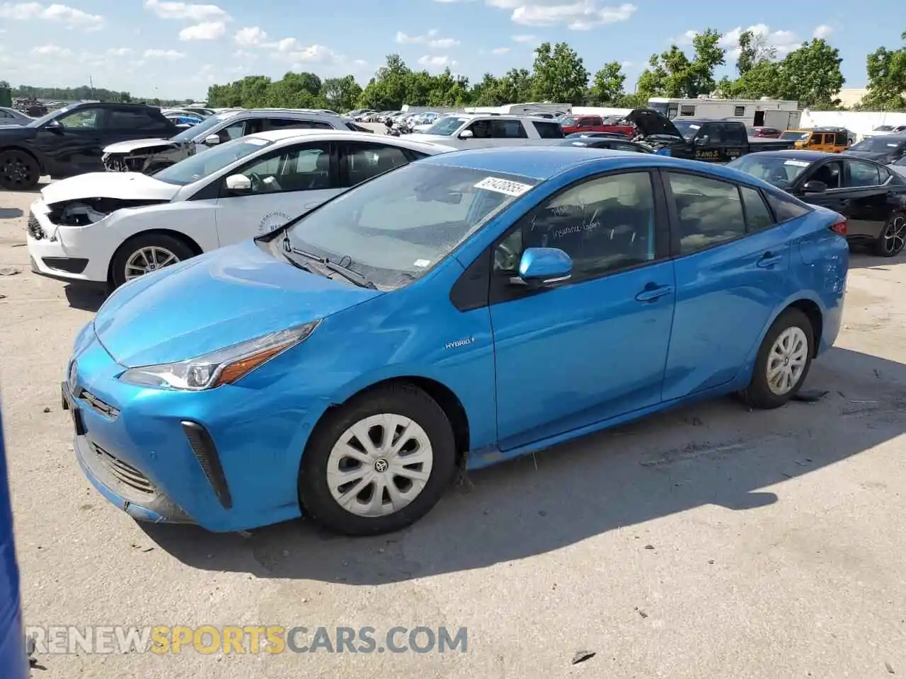 1 Photograph of a damaged car JTDKAMFU8M3137070 TOYOTA PRIUS 2021