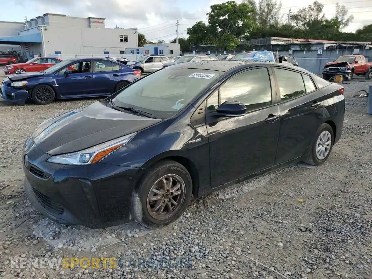 1 Photograph of a damaged car JTDKAMFU8M3143256 TOYOTA PRIUS 2021
