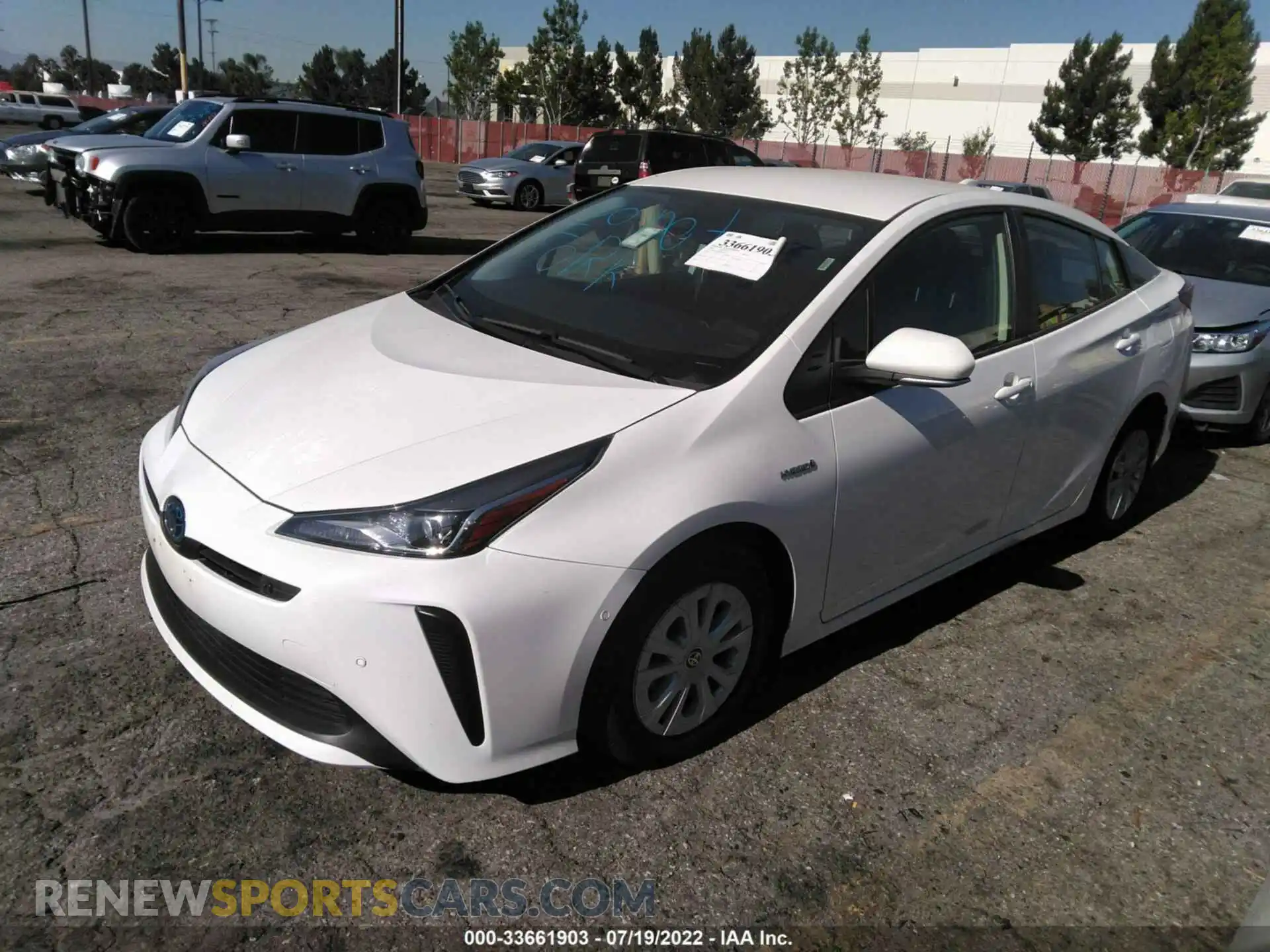 2 Photograph of a damaged car JTDKAMFU8M3144147 TOYOTA PRIUS 2021