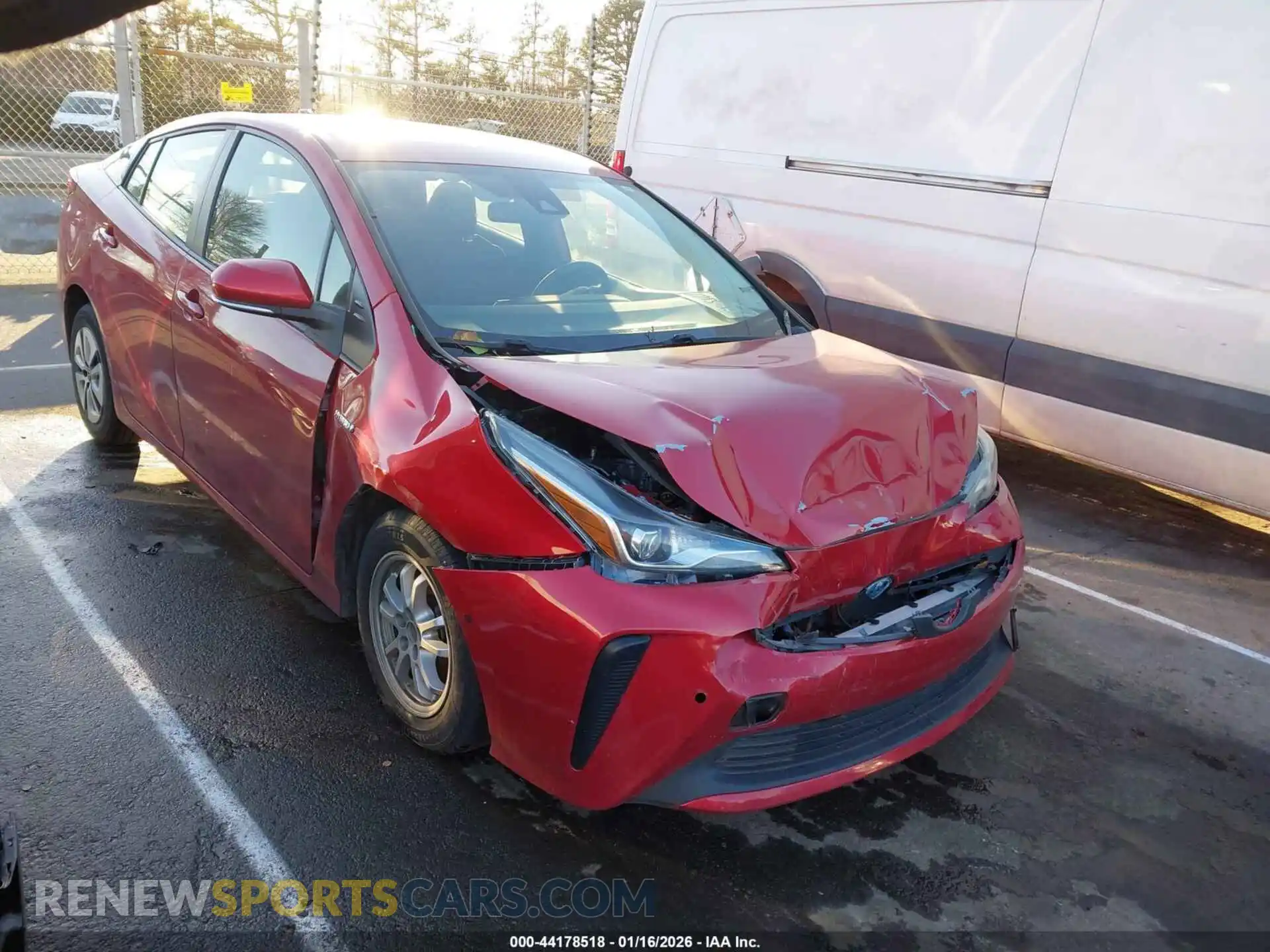 1 Photograph of a damaged car JTDKAMFU8M3149963 TOYOTA PRIUS 2021