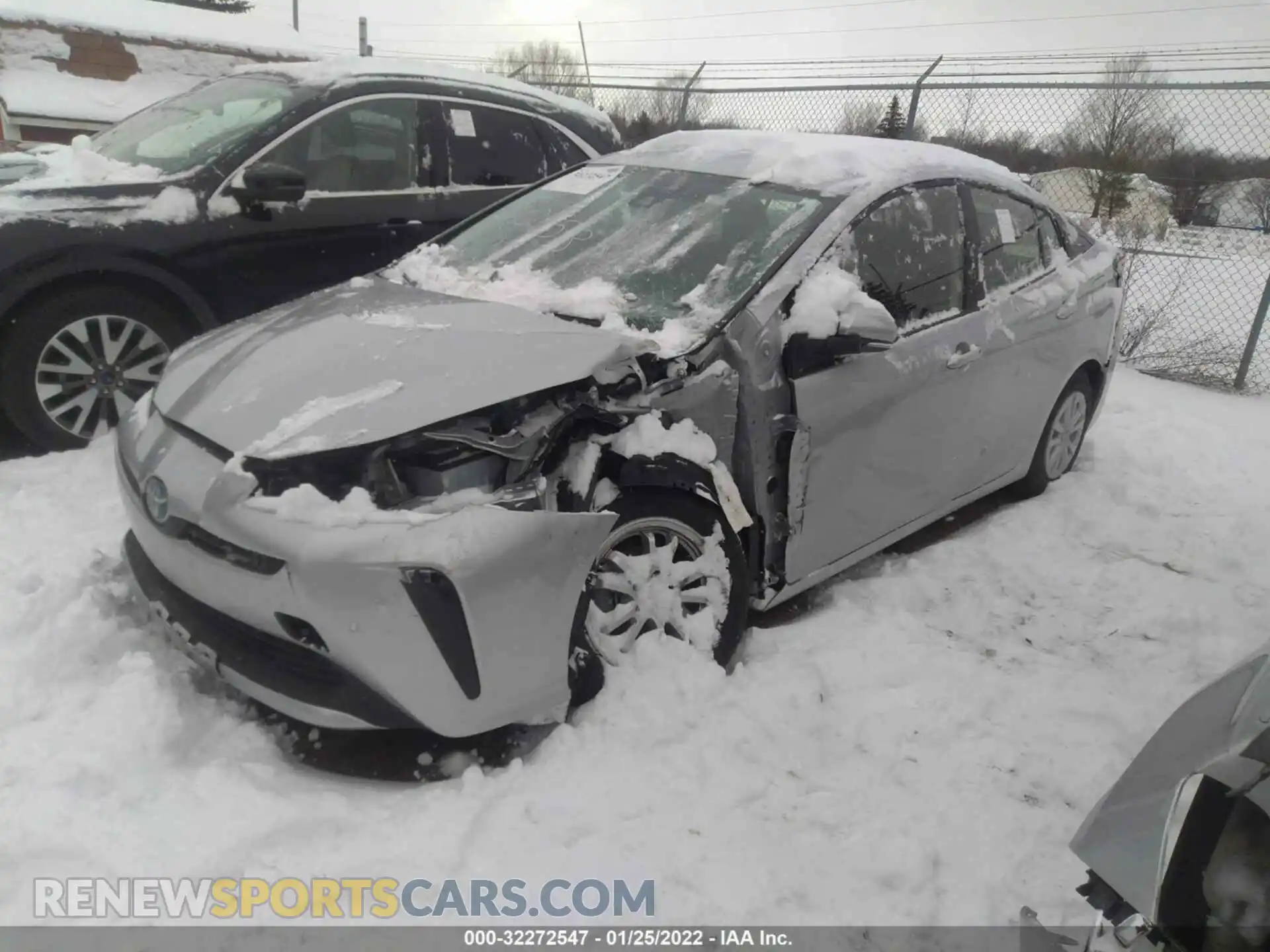 2 Фотография поврежденного автомобиля JTDKAMFU8M3150353 TOYOTA PRIUS 2021