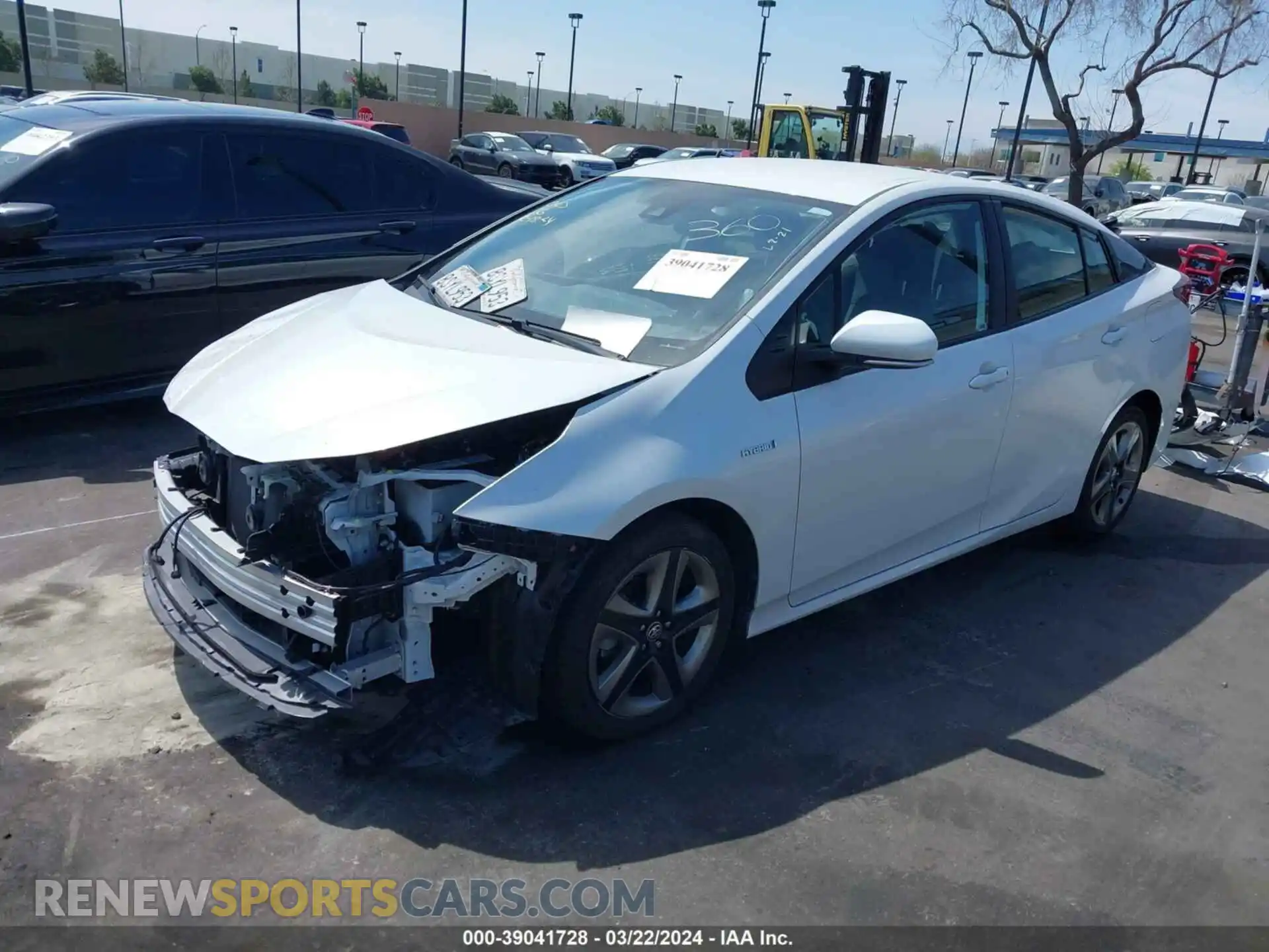 2 Photograph of a damaged car JTDKAMFU9M3128555 TOYOTA PRIUS 2021