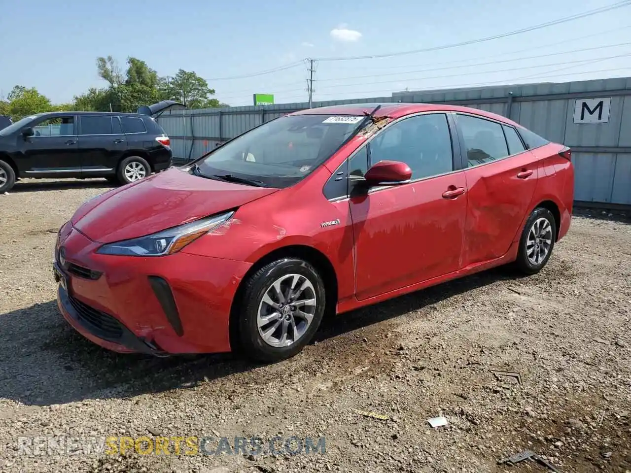 1 Photograph of a damaged car JTDKAMFU9M3134940 TOYOTA PRIUS 2021