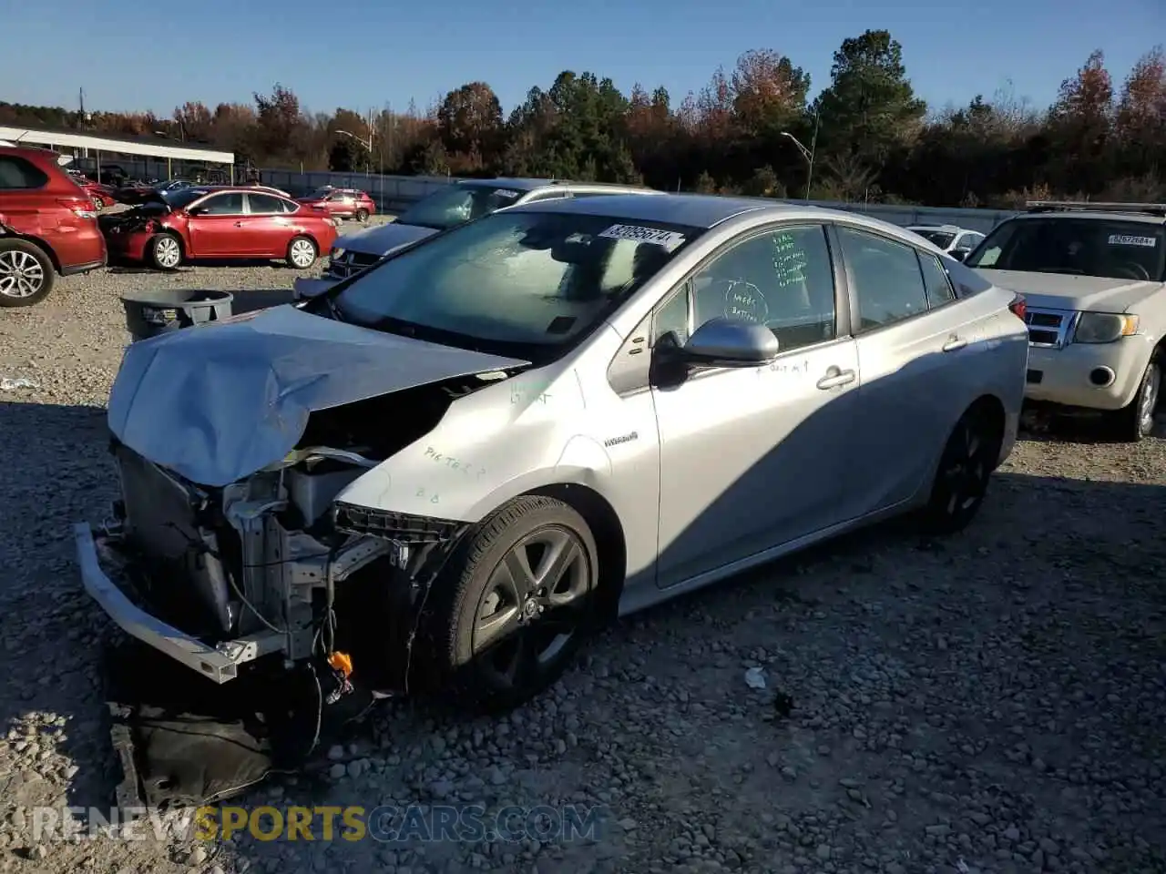 1 Photograph of a damaged car JTDKAMFU9M3138048 TOYOTA PRIUS 2021
