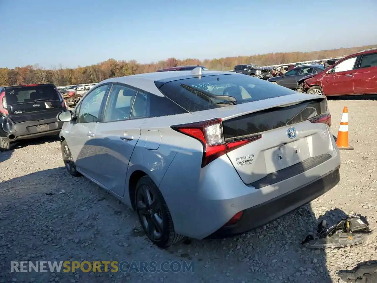 2 Photograph of a damaged car JTDKAMFU9M3138048 TOYOTA PRIUS 2021