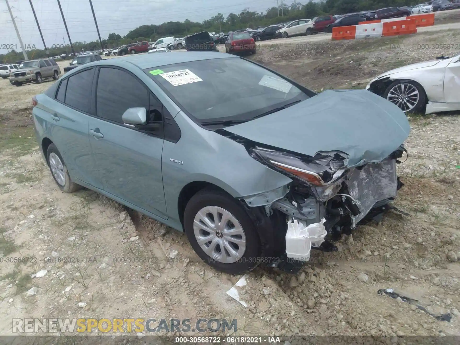 1 Photograph of a damaged car JTDKAMFU9M3138907 TOYOTA PRIUS 2021