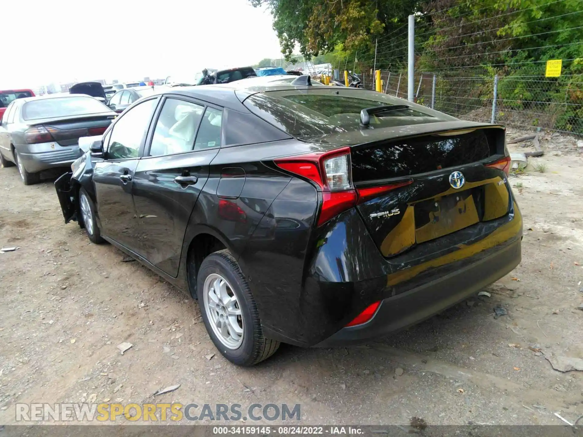3 Фотография поврежденного автомобиля JTDKAMFU9M3149194 TOYOTA PRIUS 2021