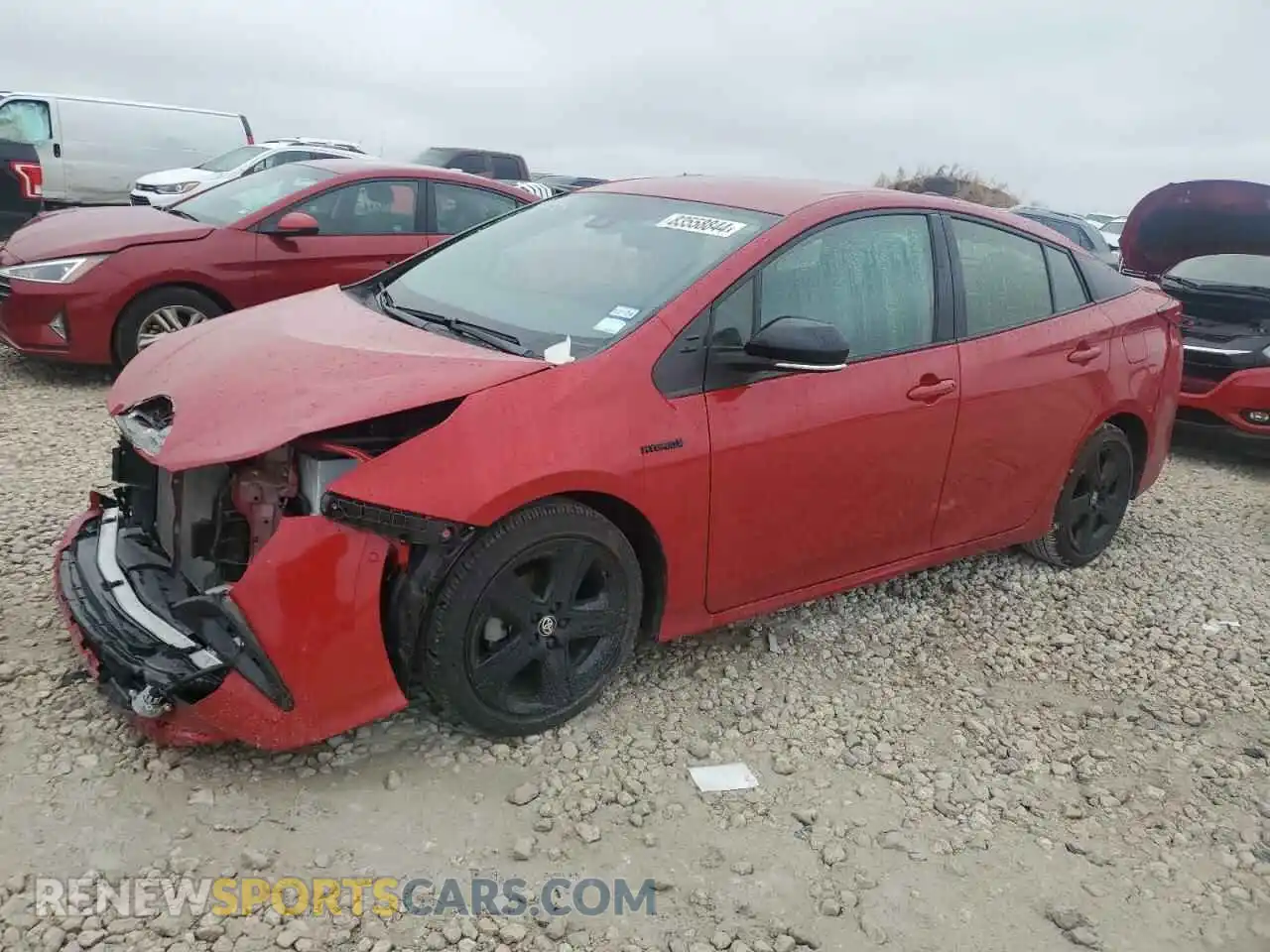 1 Photograph of a damaged car JTDKAMFUXM3129309 TOYOTA PRIUS 2021