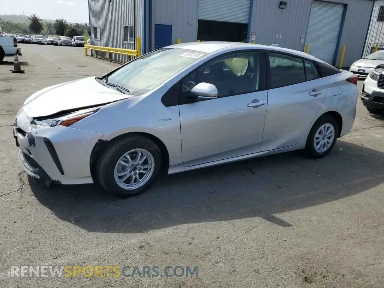 1 fotografías del automóvil dañado JTDKAMFUXM3130587 TOYOTA PRIUS 2021