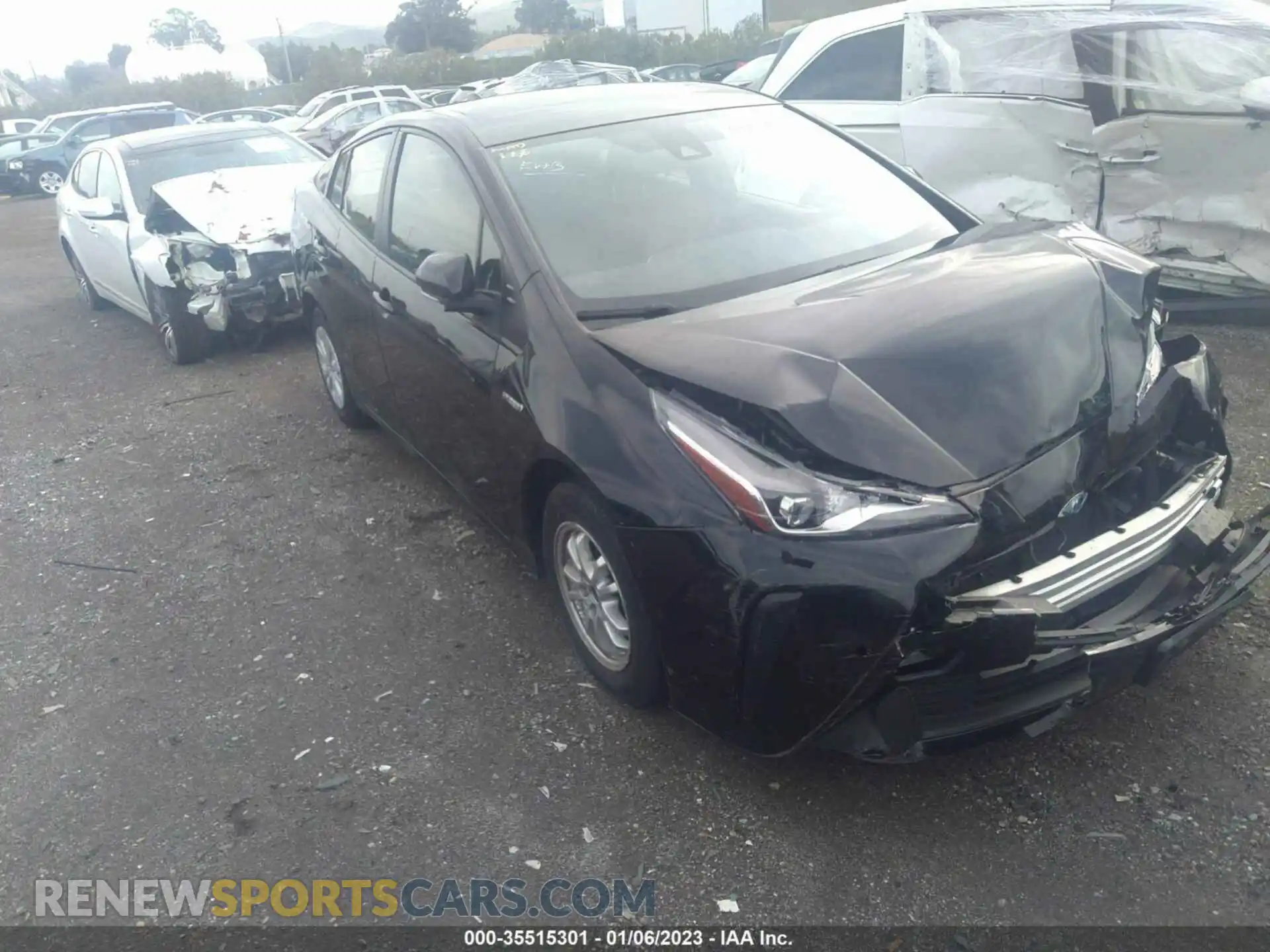 1 Photograph of a damaged car JTDKAMFUXM3133019 TOYOTA PRIUS 2021