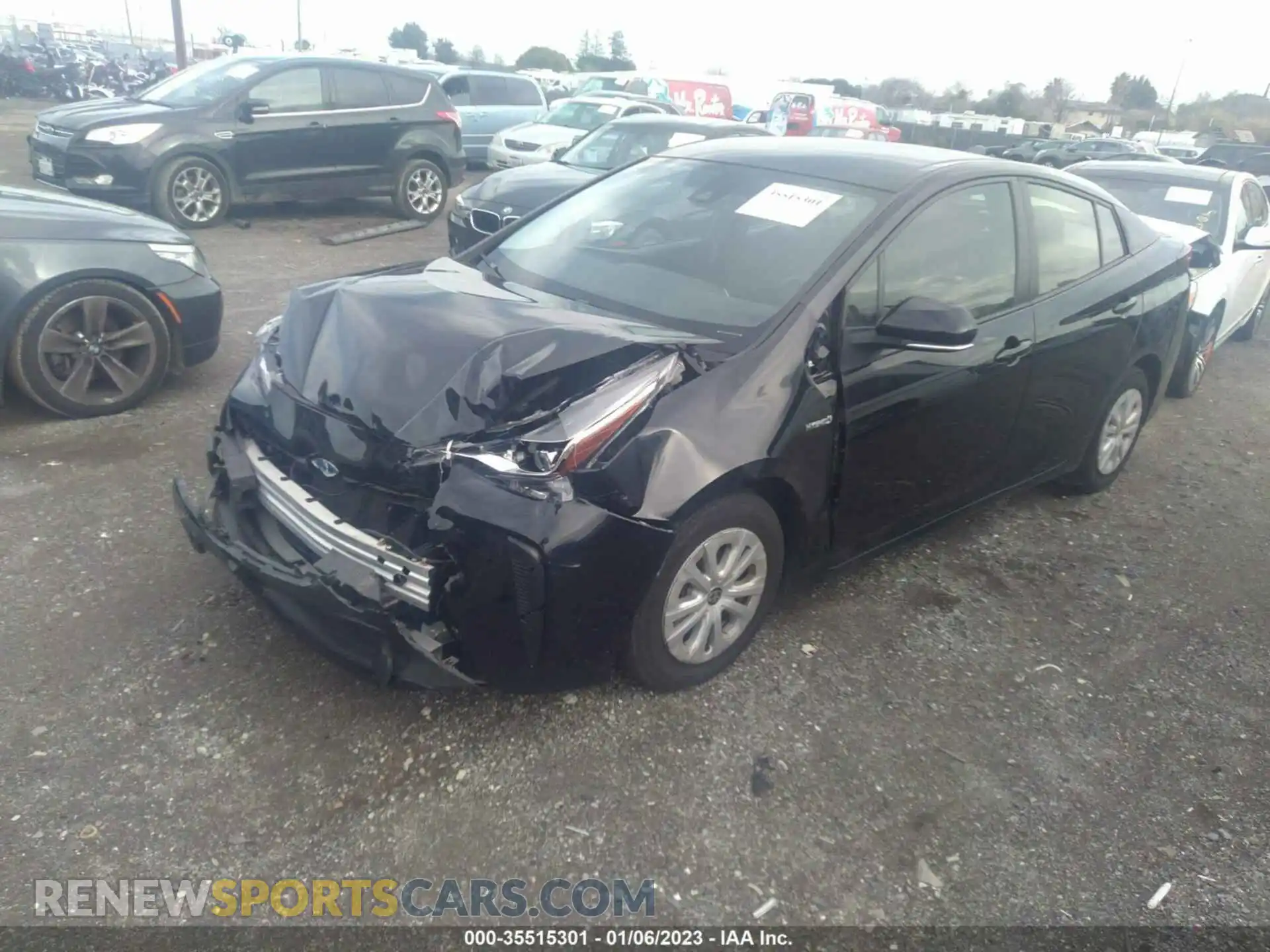 2 Photograph of a damaged car JTDKAMFUXM3133019 TOYOTA PRIUS 2021