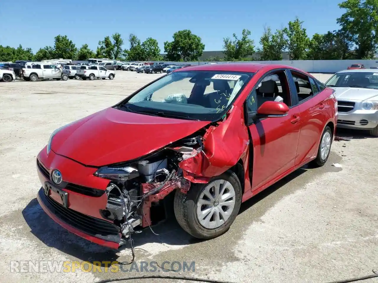 1 Photograph of a damaged car JTDKAMFUXM3133229 TOYOTA PRIUS 2021