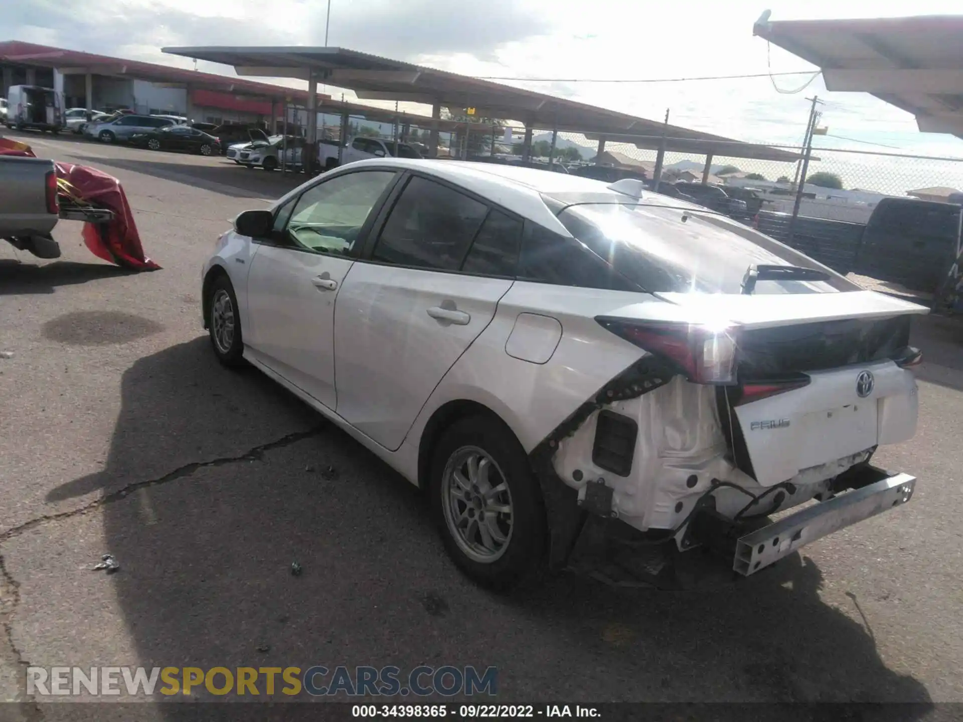 3 Photograph of a damaged car JTDKAMFUXM3133294 TOYOTA PRIUS 2021