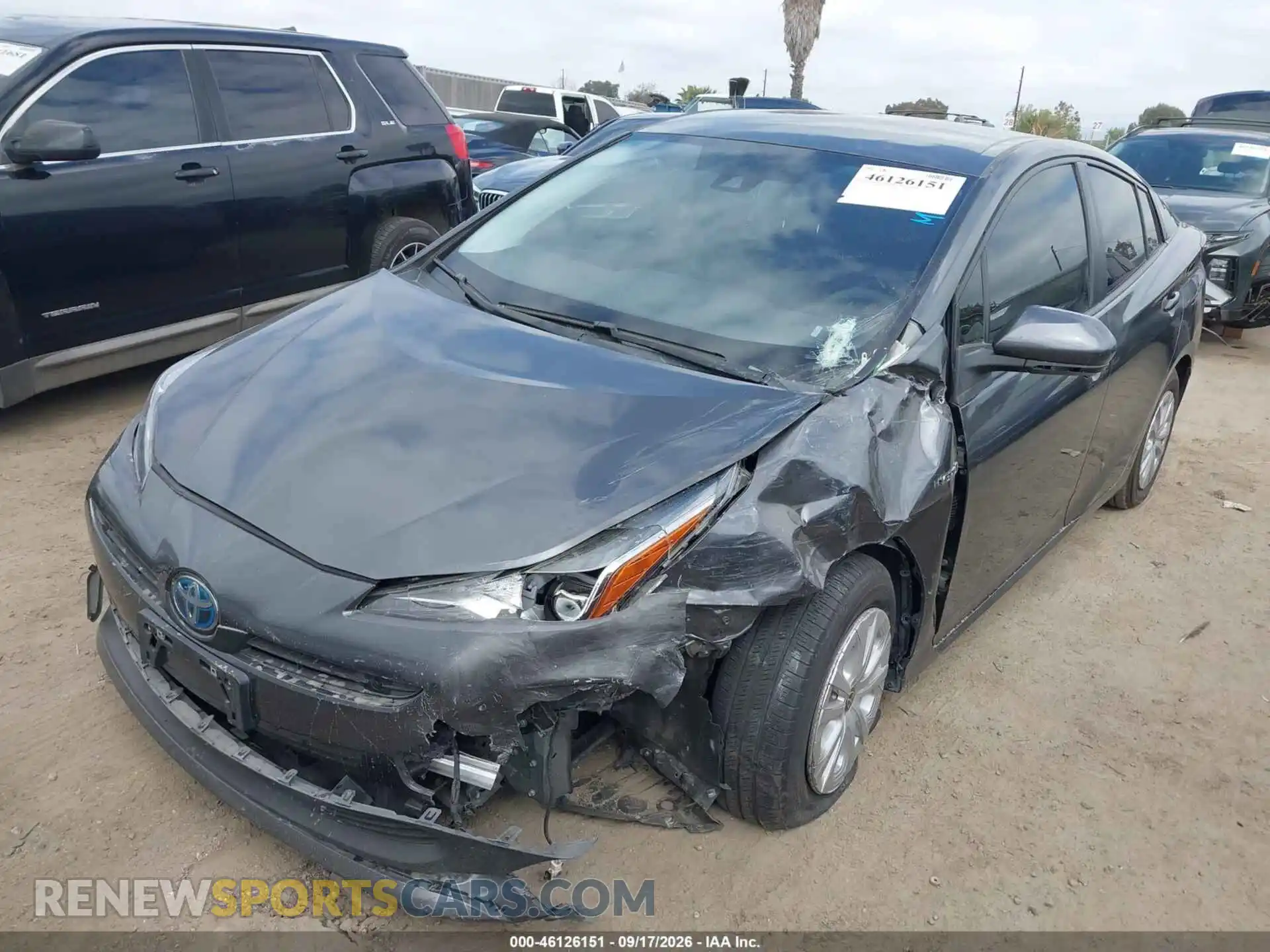 2 Фотография поврежденного автомобиля JTDKAMFUXM3133795 TOYOTA PRIUS 2021