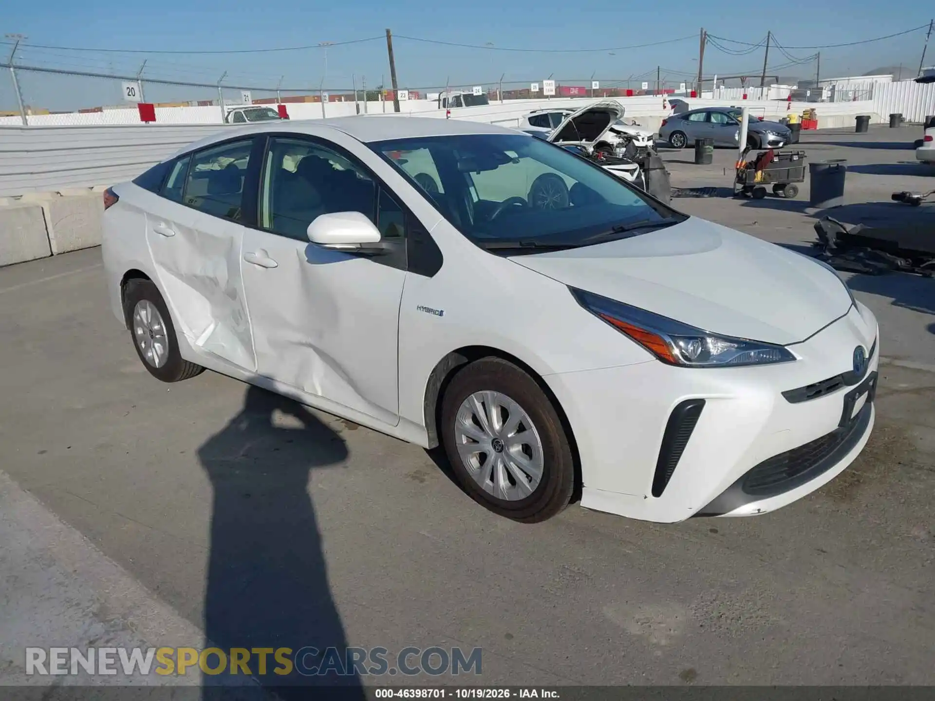 1 Photograph of a damaged car JTDKAMFUXM3135689 TOYOTA PRIUS 2021