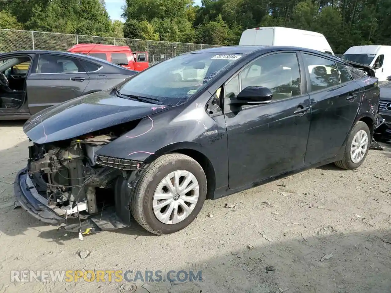 1 Photograph of a damaged car JTDKAMFUXM3140018 TOYOTA PRIUS 2021