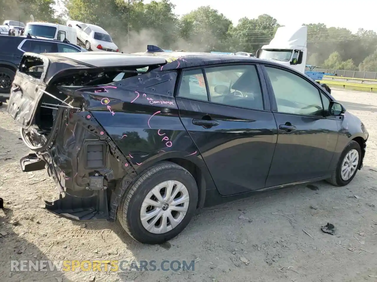 3 Photograph of a damaged car JTDKAMFUXM3140018 TOYOTA PRIUS 2021