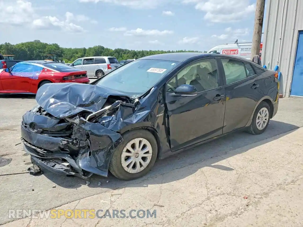 1 Photograph of a damaged car JTDKAMFUXM3140374 TOYOTA PRIUS 2021