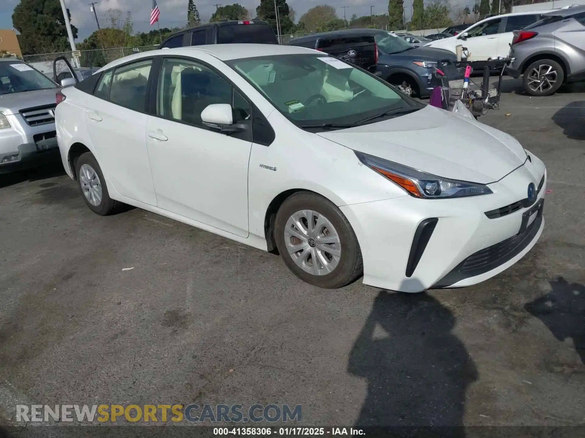 1 Photograph of a damaged car JTDKAMFUXM3144845 TOYOTA PRIUS 2021