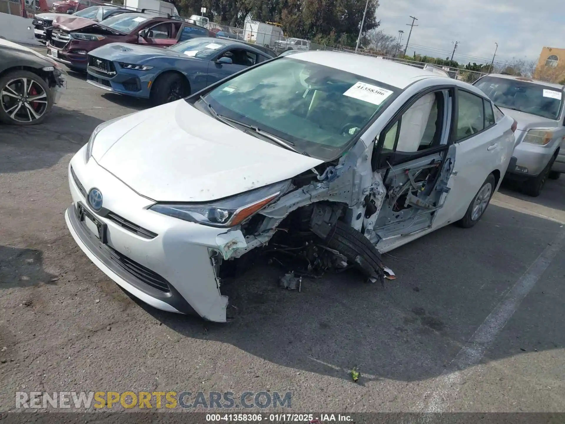2 Photograph of a damaged car JTDKAMFUXM3144845 TOYOTA PRIUS 2021