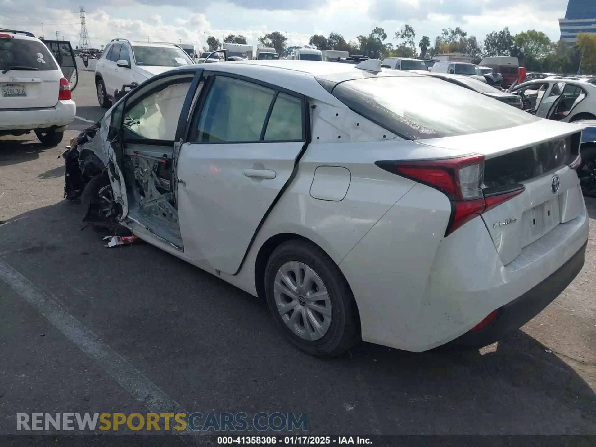 3 Photograph of a damaged car JTDKAMFUXM3144845 TOYOTA PRIUS 2021
