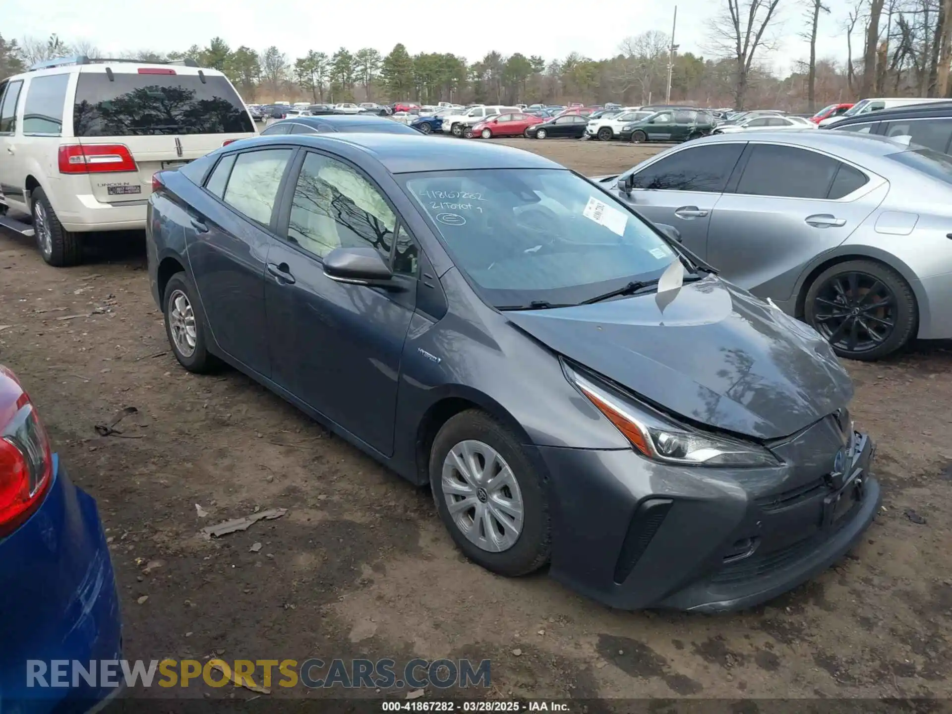 1 Photograph of a damaged car JTDKAMFUXM3148359 TOYOTA PRIUS 2021