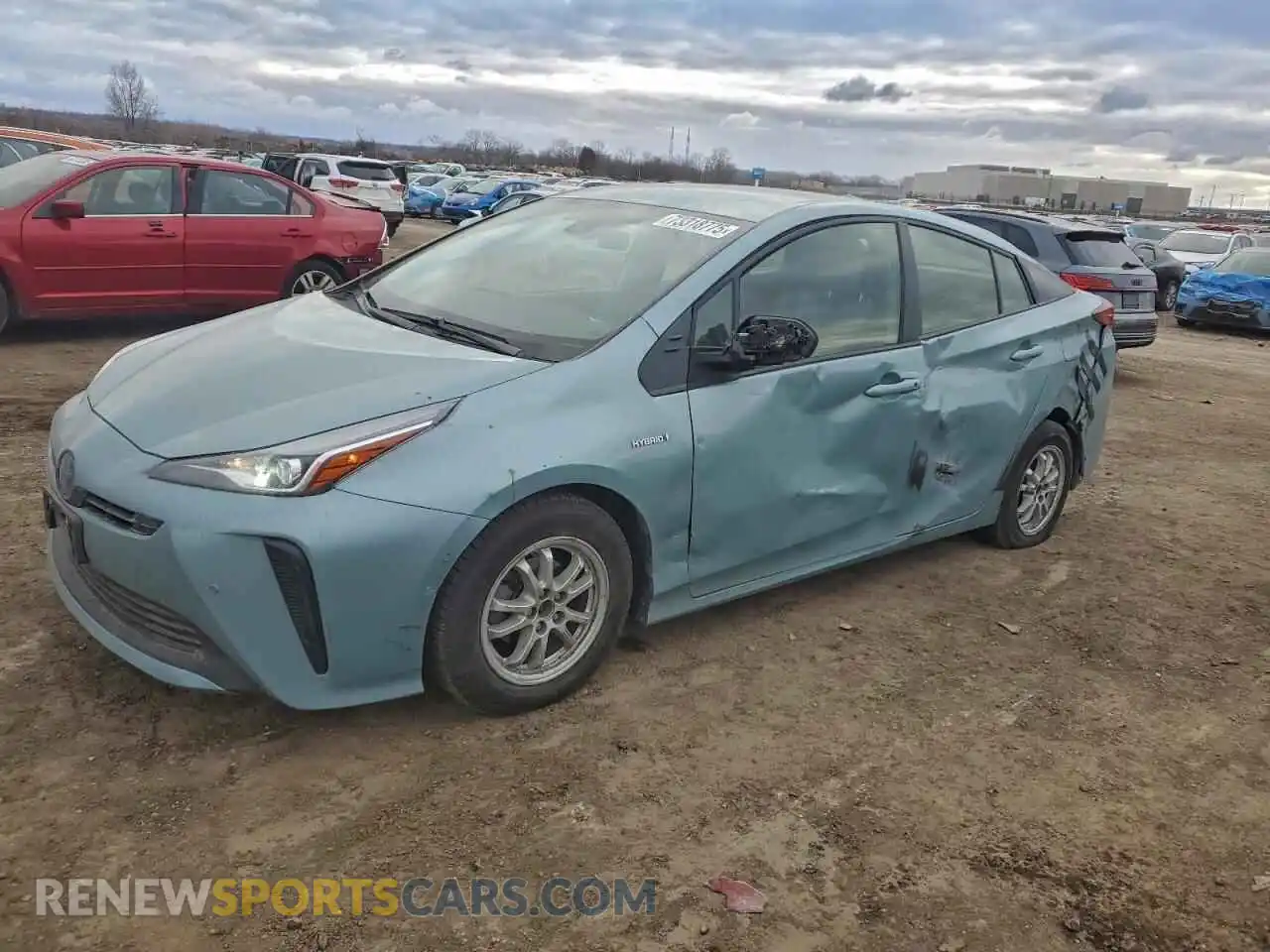 1 Photograph of a damaged car JTDKAMFUXM3150824 TOYOTA PRIUS 2021