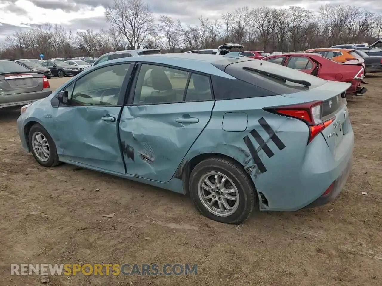 2 Photograph of a damaged car JTDKAMFUXM3150824 TOYOTA PRIUS 2021