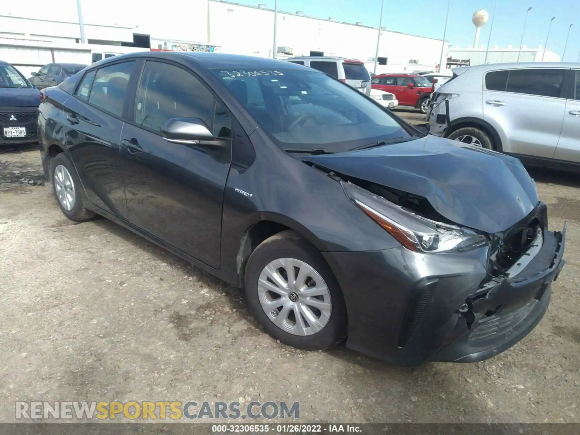 1 fotografías del automóvil dañado JTDKAMFUXM3151486 TOYOTA PRIUS 2021