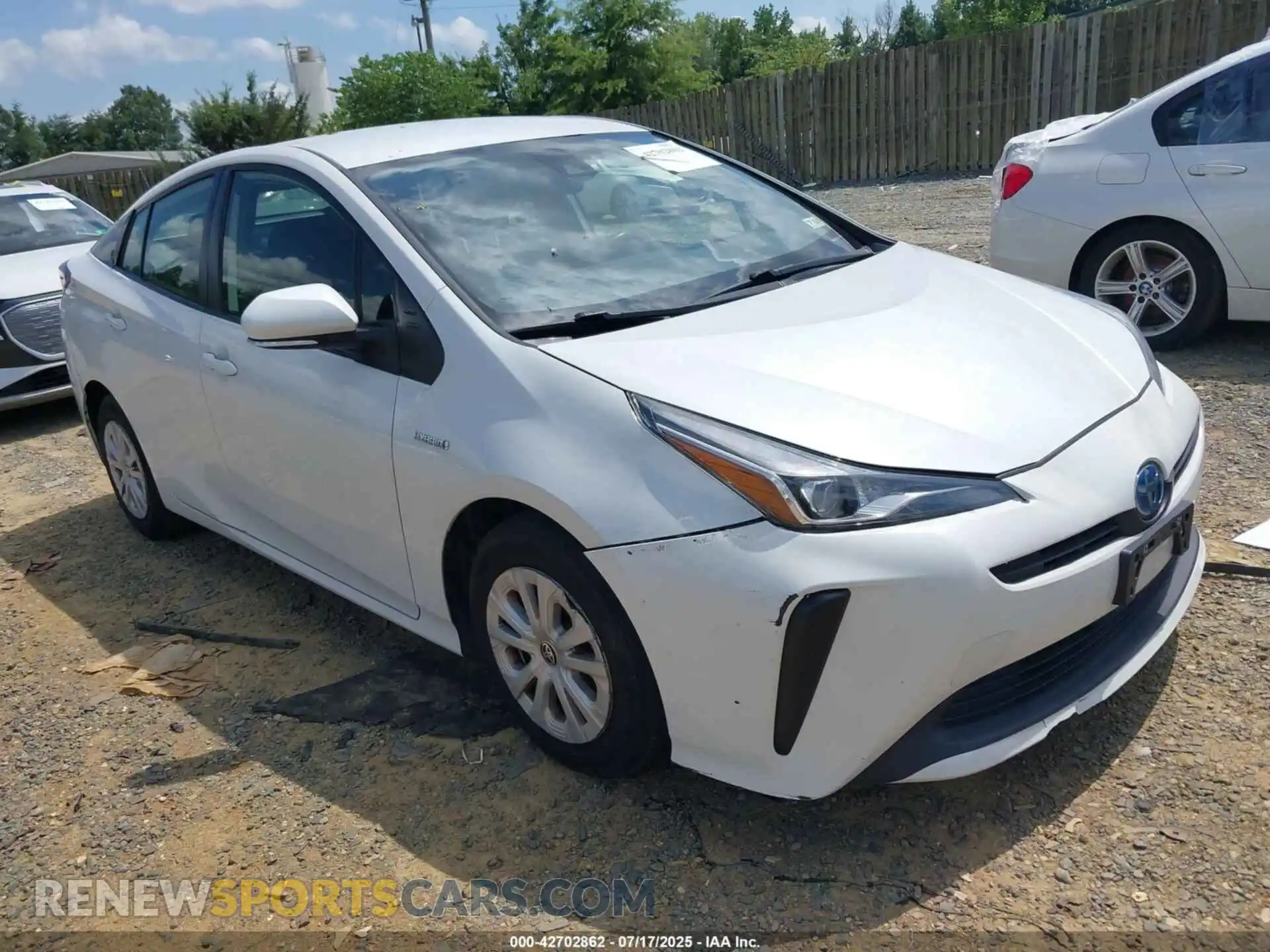 1 Photograph of a damaged car JTDKAMFUXM3151925 TOYOTA PRIUS 2021