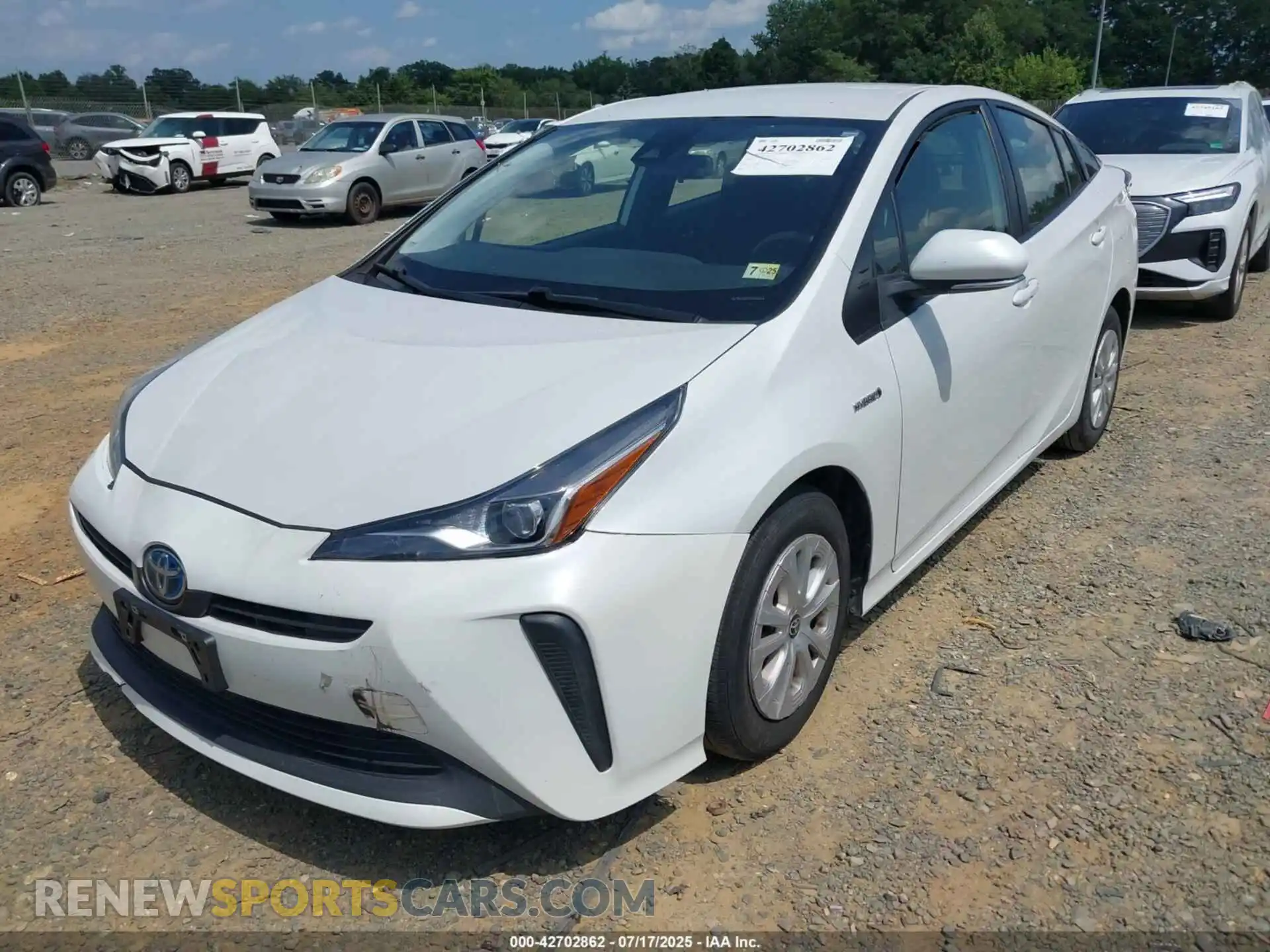 2 Photograph of a damaged car JTDKAMFUXM3151925 TOYOTA PRIUS 2021