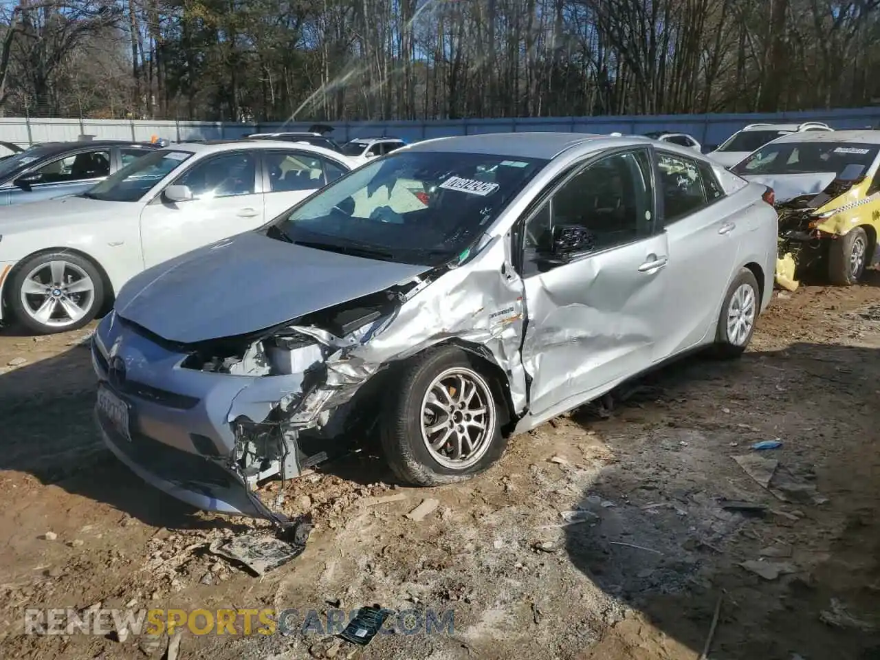 1 Photograph of a damaged car JTDKAMFUXM3153061 TOYOTA PRIUS 2021