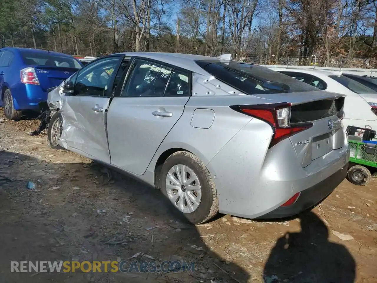 2 Photograph of a damaged car JTDKAMFUXM3153061 TOYOTA PRIUS 2021