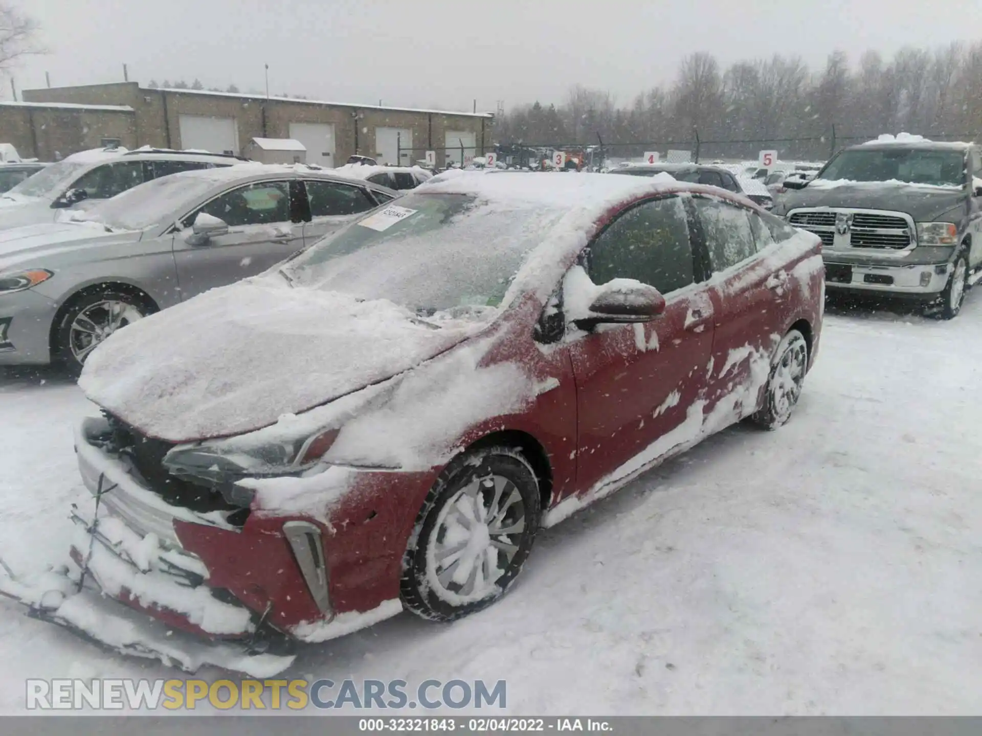 2 Photograph of a damaged car JTDL9MFU0M3026932 TOYOTA PRIUS 2021