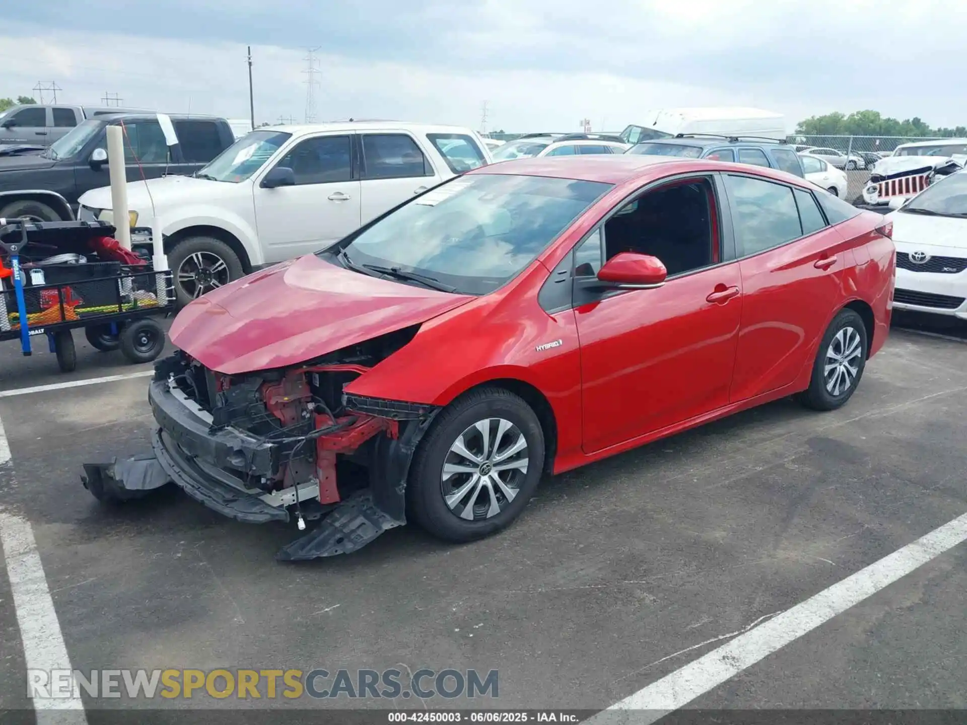 2 Photograph of a damaged car JTDL9MFU0M3029880 TOYOTA PRIUS 2021