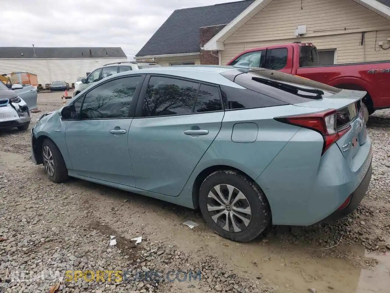 2 Фотография поврежденного автомобиля JTDL9MFU0M3031094 TOYOTA PRIUS 2021