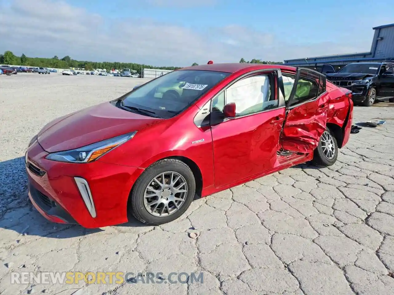 1 Photograph of a damaged car JTDL9MFU1M3024347 TOYOTA PRIUS 2021