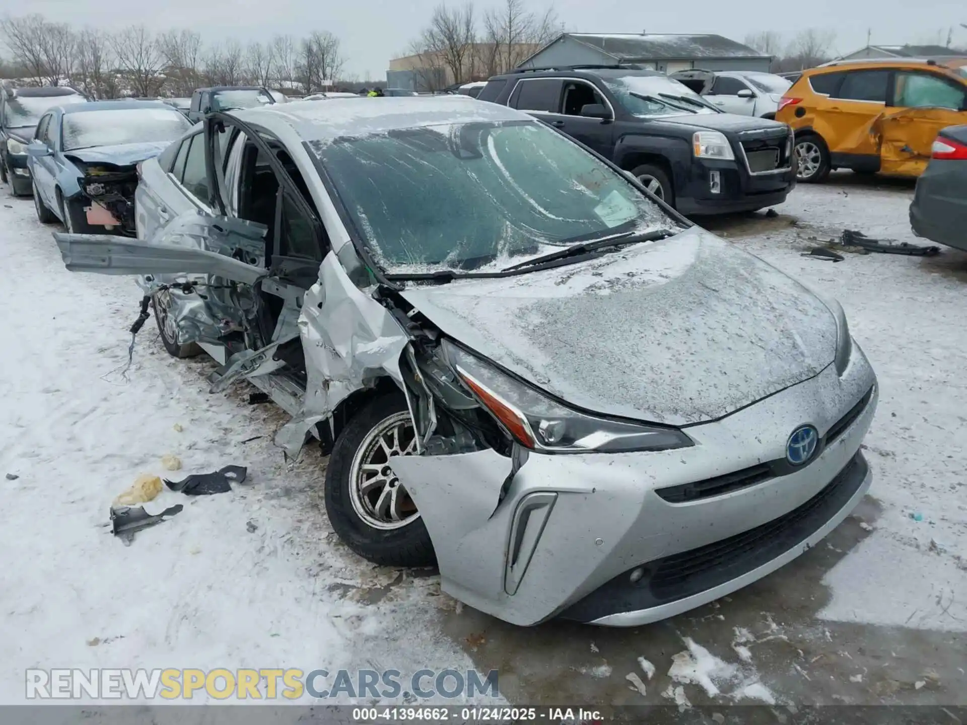 1 Photograph of a damaged car JTDL9MFU1M3027085 TOYOTA PRIUS 2021