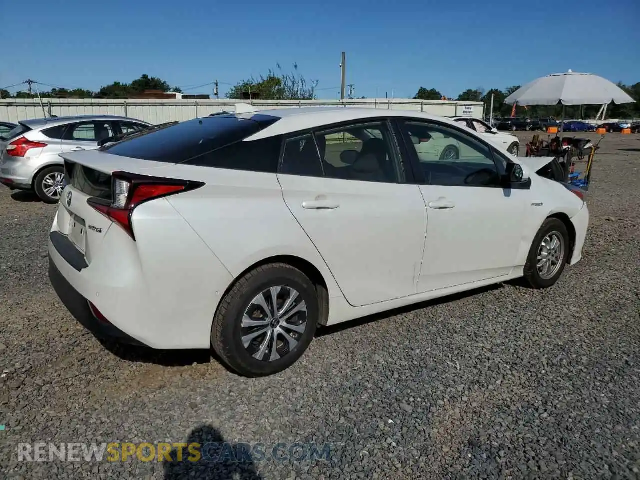 3 fotografías del automóvil dañado JTDL9MFU1M3031184 TOYOTA PRIUS 2021