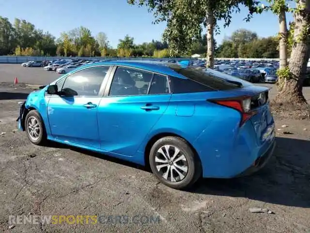 2 Фотография поврежденного автомобиля JTDL9MFU3M3023801 TOYOTA PRIUS 2021