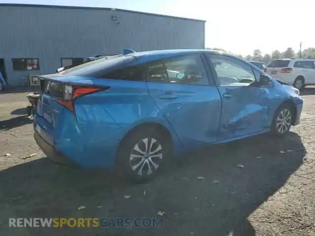 3 Фотография поврежденного автомобиля JTDL9MFU3M3023801 TOYOTA PRIUS 2021