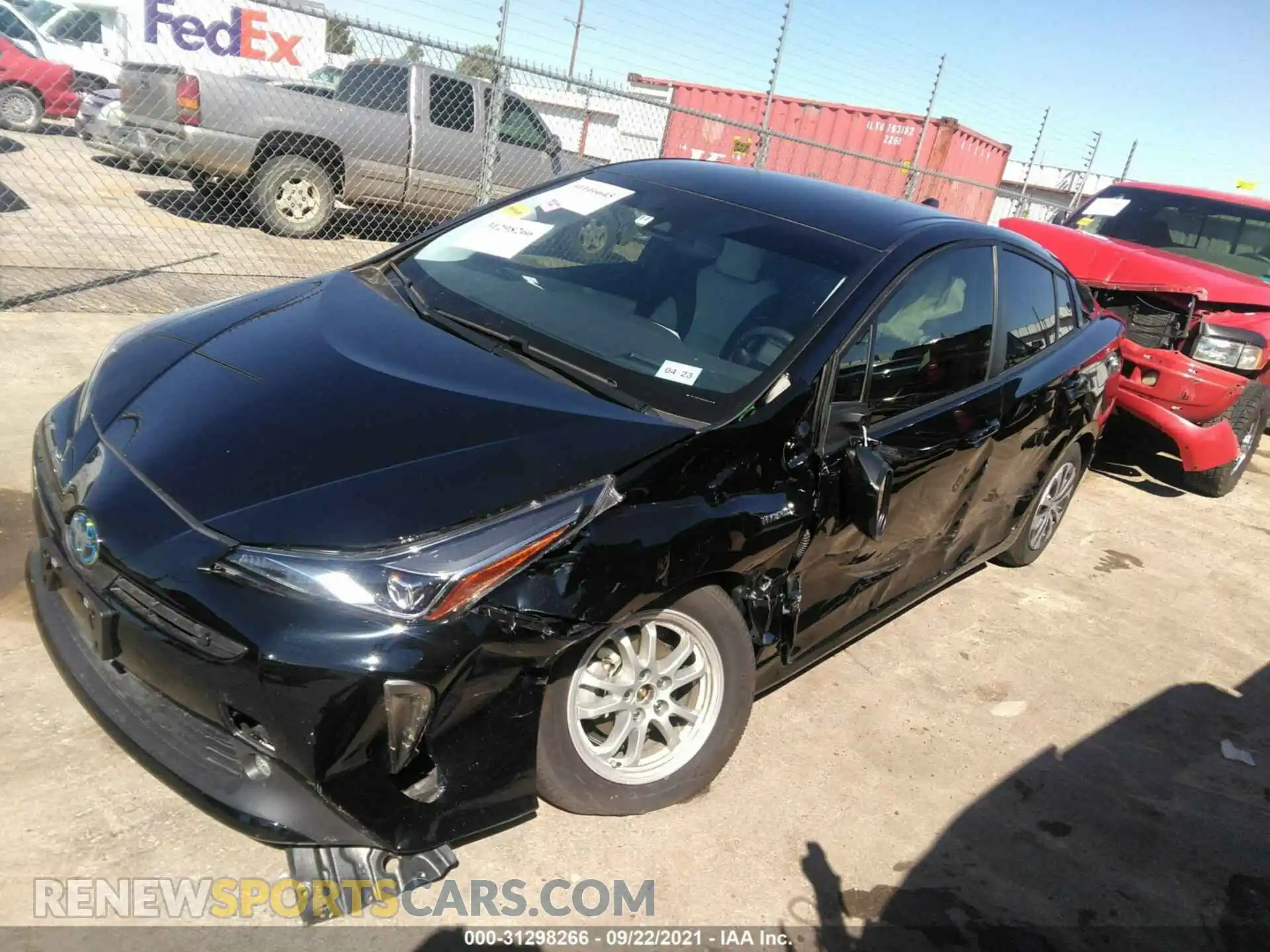 2 Photograph of a damaged car JTDL9MFU3M3028609 TOYOTA PRIUS 2021