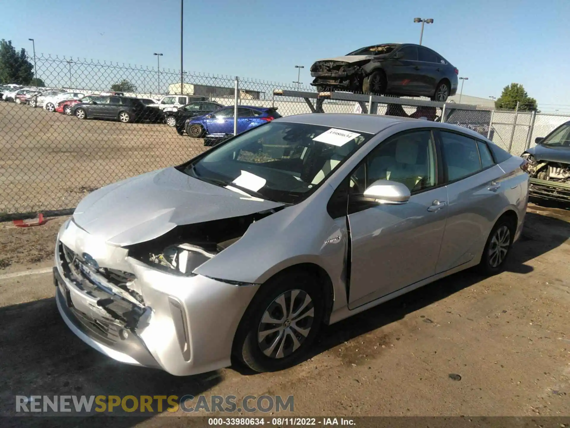 2 Photograph of a damaged car JTDL9MFU3M3028982 TOYOTA PRIUS 2021