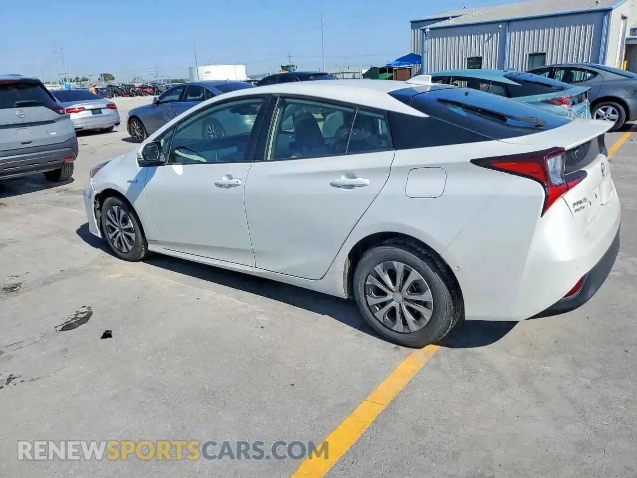 2 Photograph of a damaged car JTDL9MFU6M3026725 TOYOTA PRIUS 2021