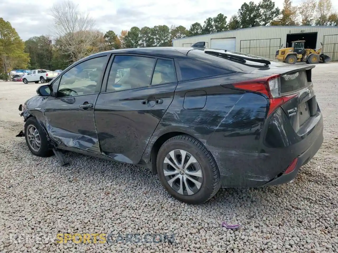2 Photograph of a damaged car JTDL9MFU6M3030984 TOYOTA PRIUS 2021
