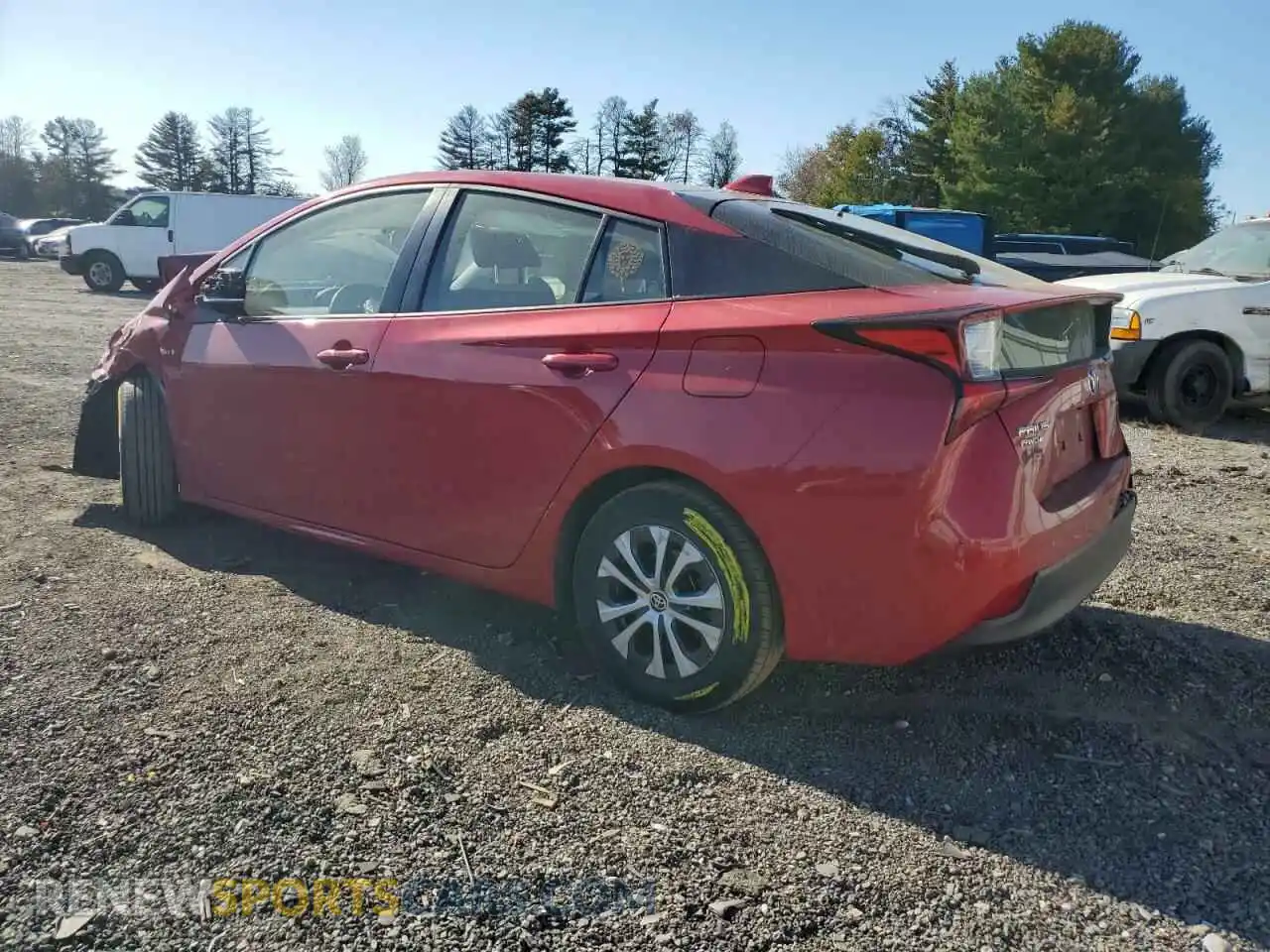 2 fotografías del automóvil dañado JTDL9MFU8M3024023 TOYOTA PRIUS 2021