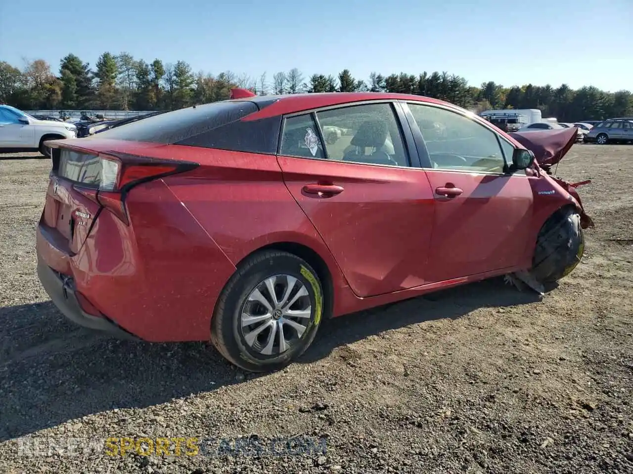 3 fotografías del automóvil dañado JTDL9MFU8M3024023 TOYOTA PRIUS 2021