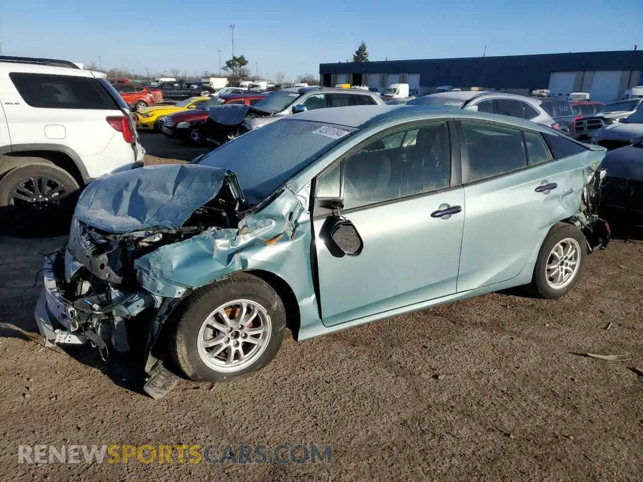 1 Photograph of a damaged car JTDL9MFU8M3025009 TOYOTA PRIUS 2021
