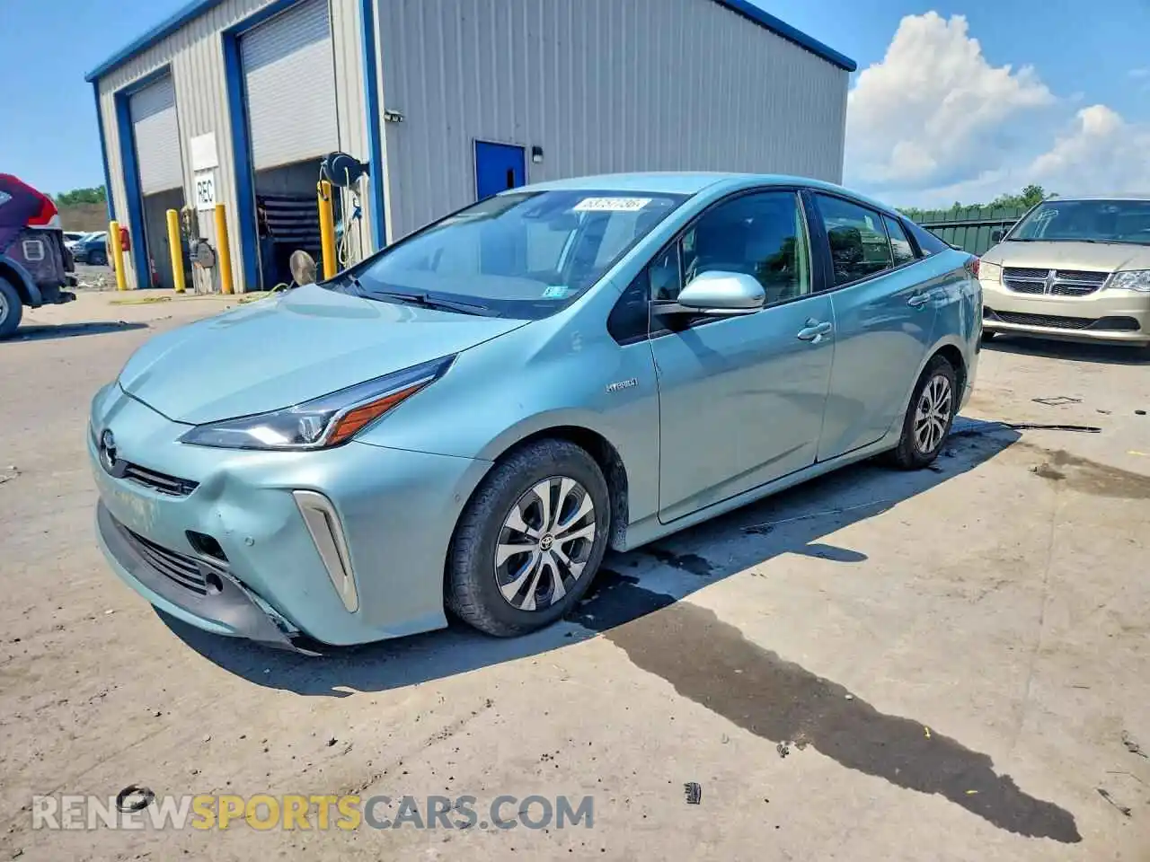 1 Photograph of a damaged car JTDL9MFU9M3023690 TOYOTA PRIUS 2021